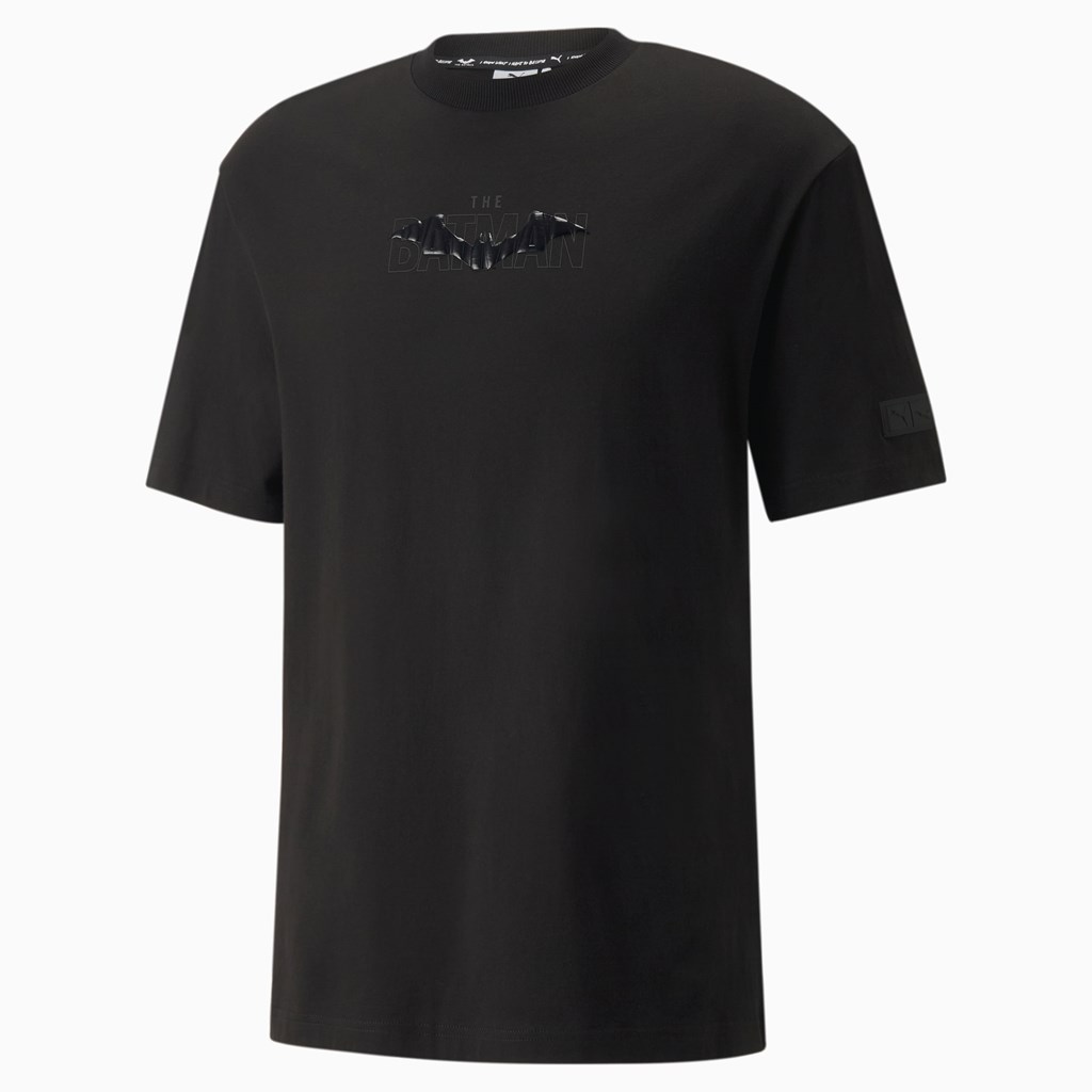 Puma PUMA x BATMAN Løbe T-shirt Herre Sort | 803127FXY