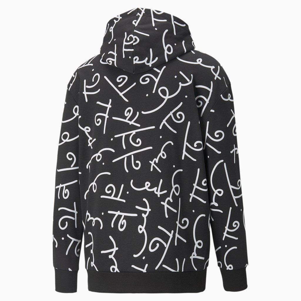 Puma PUMA x BRITTO Printed Hættetrøje Herre Sort Hvide | 417260FAV