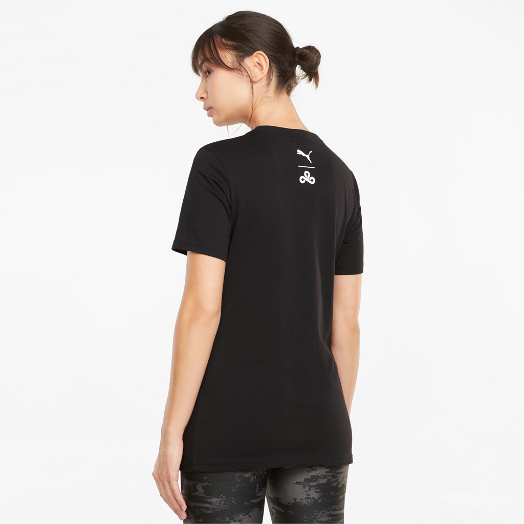 Puma PUMA x CLOUD9 Graphic Esports Løbe T-shirt Dame Sort | 519803OTB