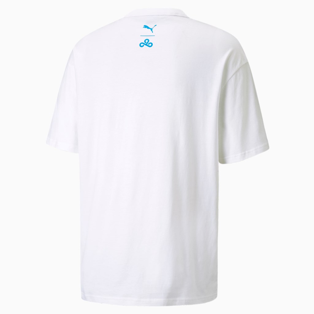 Puma PUMA x CLOUD9 Graphic Esports Løbe T-shirt Herre Hvide | 541673BZQ