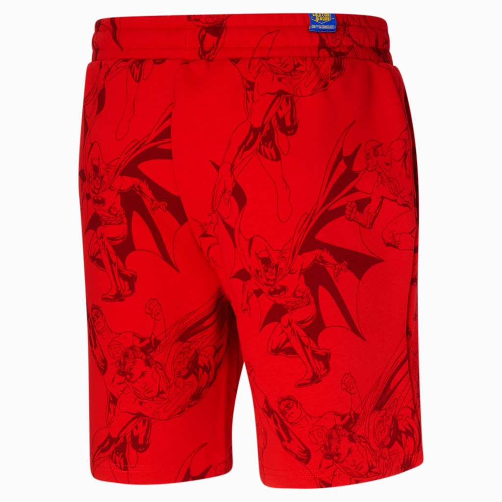 Puma PUMA x DC Justice League AOP Shorts Herre Rød | 328709ILE