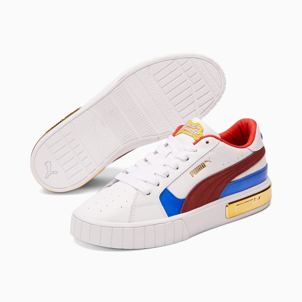 Puma PUMA x DC Justice League Cali Star Wonder Sneakers Dame Hvide Rød | GP6308279