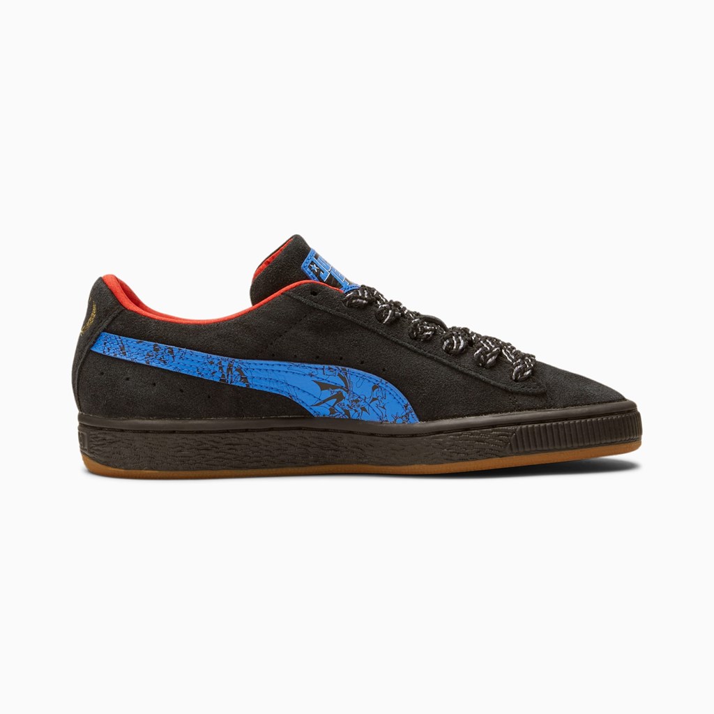 Puma PUMA x DC Justice League Suede JR Sneakers Drenge Sort | 870145LBQ