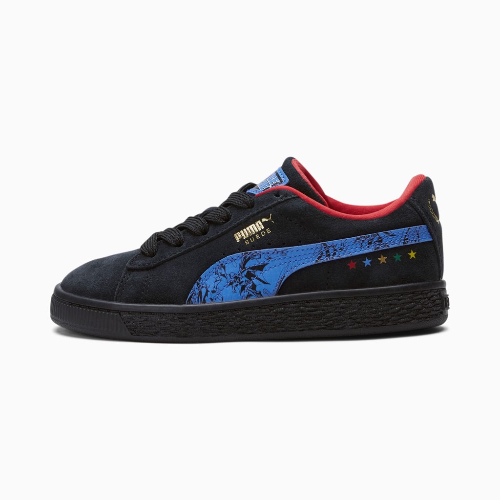 Puma PUMA x DC Justice League Suede Little Sneakers Drenge Sort | 698715VWX