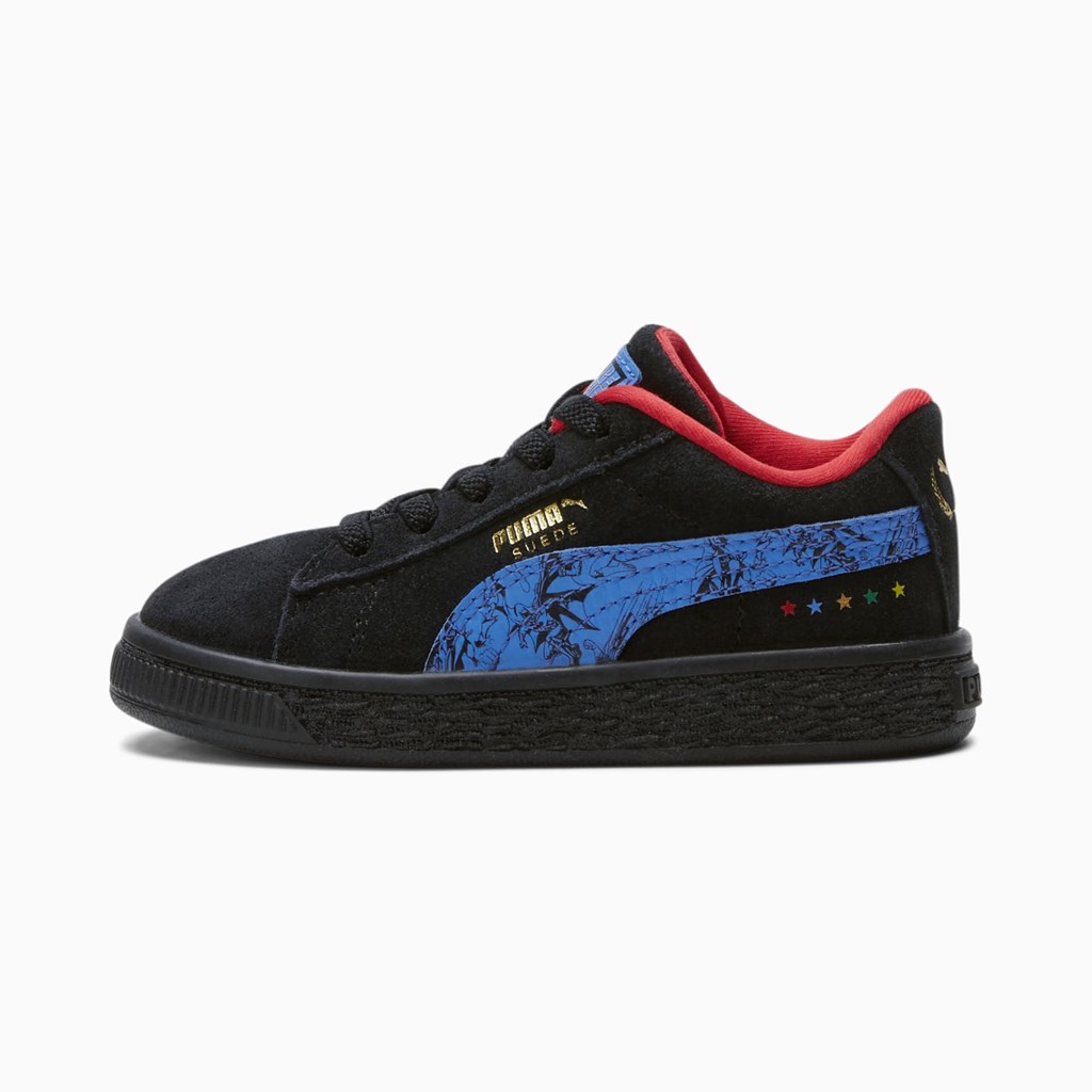 Puma PUMA x DC Justice League Suede Toddler Sneakers Drenge Sort | 371896JBS