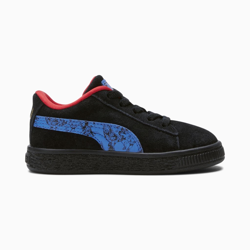 Puma PUMA x DC Justice League Suede Toddler Sneakers Pige Sort | FD9837650