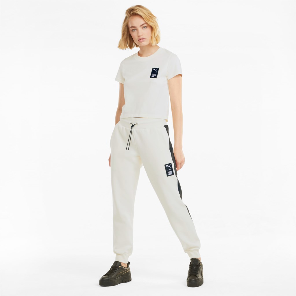 Puma PUMA x FIRST MILE Double Knit Joggers Dame Ivory Glow | 372915MVJ