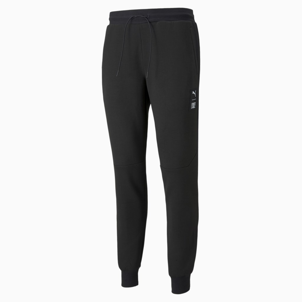 Puma PUMA x FIRST MILE Double Knit Joggers Herre Sort | 839426EQD