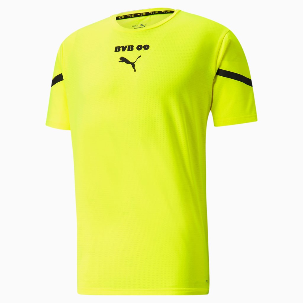 Puma PUMA x First Mile BVB Prematch Jersey Herre Gul Sort | 238095ALV