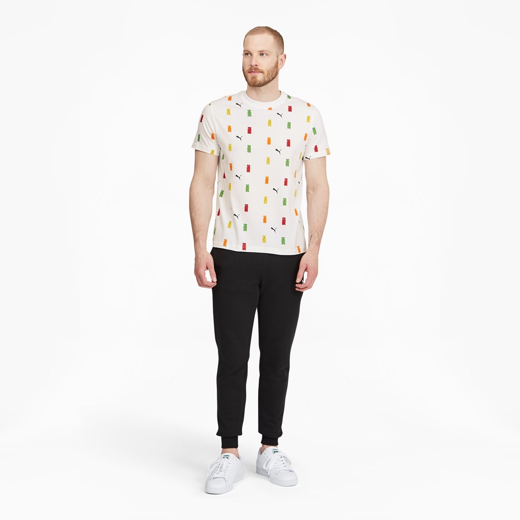 Puma PUMA x HARIBO Printed Løbe T-shirt Herre Hvide | 769831DTC