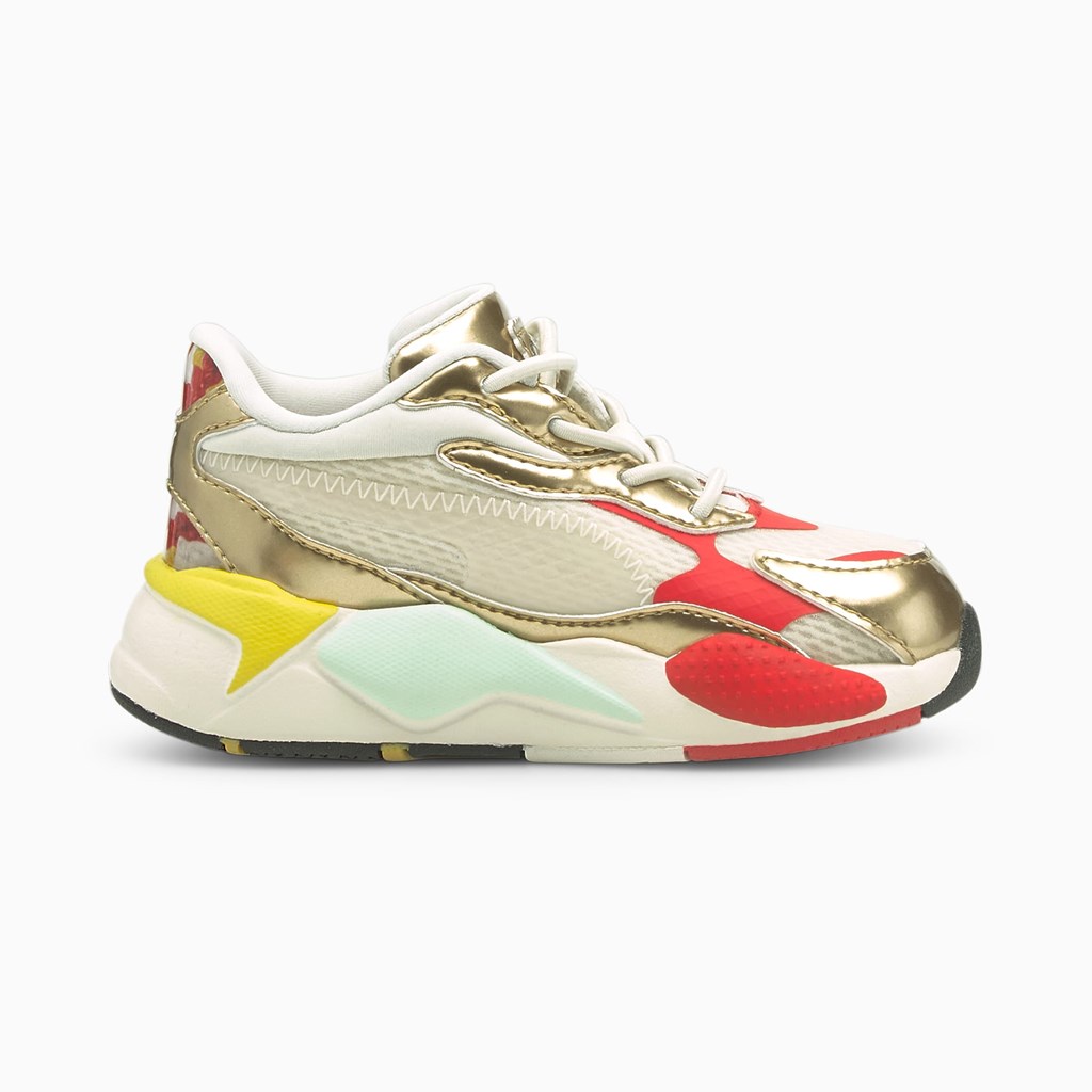 Puma PUMA x HARIBO RS-X³ Toddler Sneakers Pige Hvide Guld | 295638URB