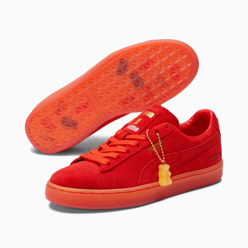 Puma PUMA x HARIBO Suede JR Sneakers Drenge Rød Rød | 061928VIY