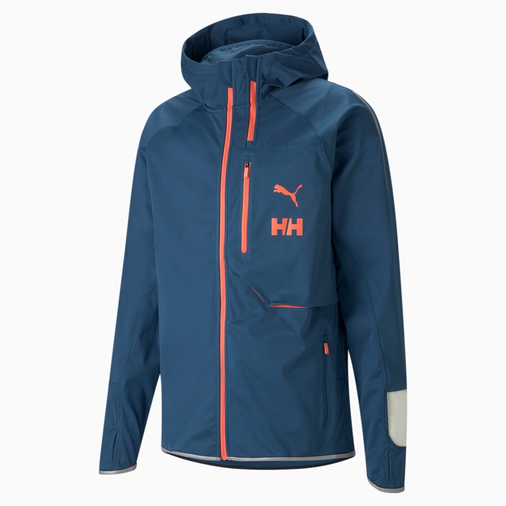 Puma PUMA x HELLY HANSEN Løbe Jakke Herre Blå | 857029GDO