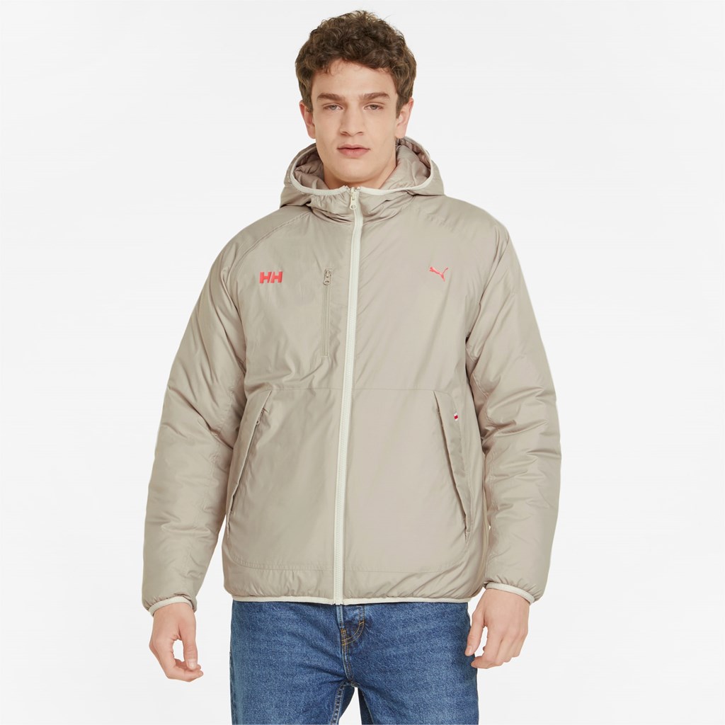 Puma PUMA x HELLY HANSEN Reversible Padded Jakke Herre Grøn | 504316JDX