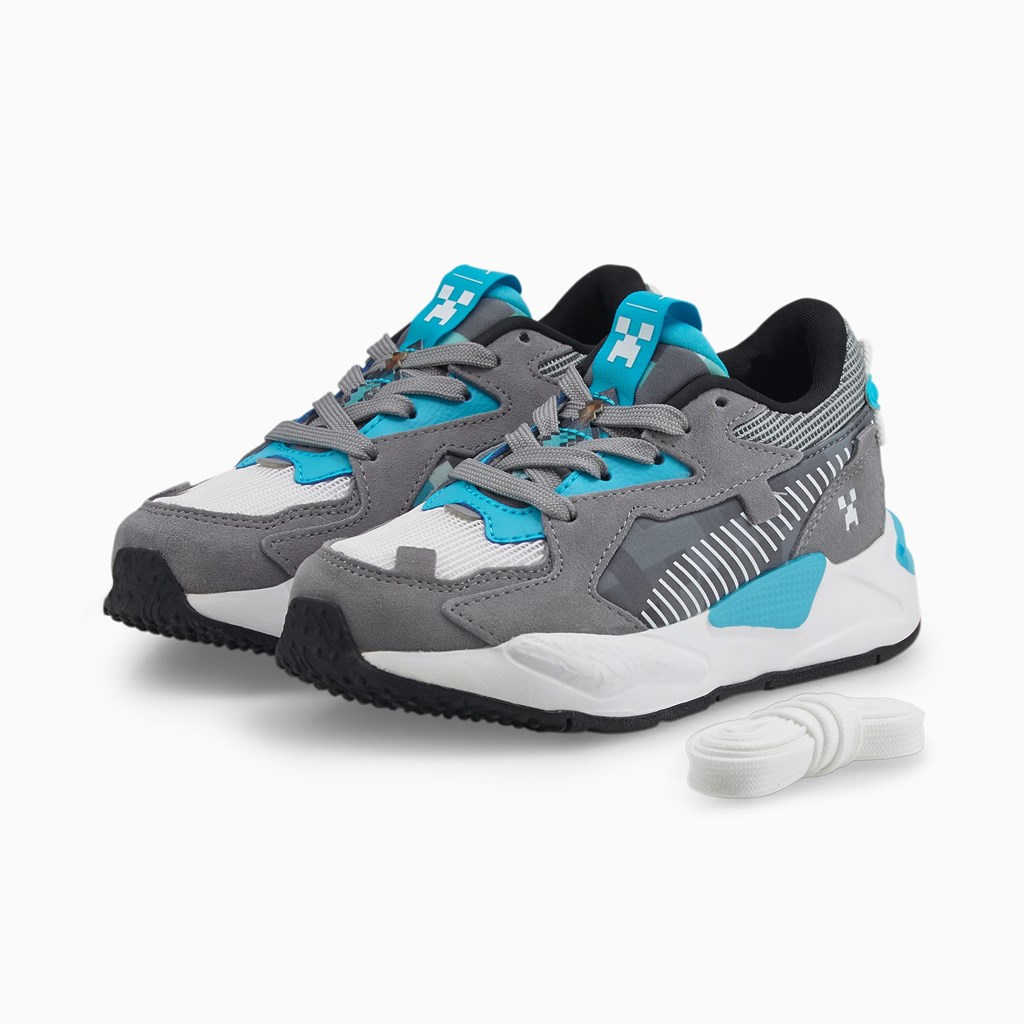 Puma PUMA x MINECRAFT RS-Z Little Sneakers Drenge Griffin / Hawaiian Ocean | 437865JWE