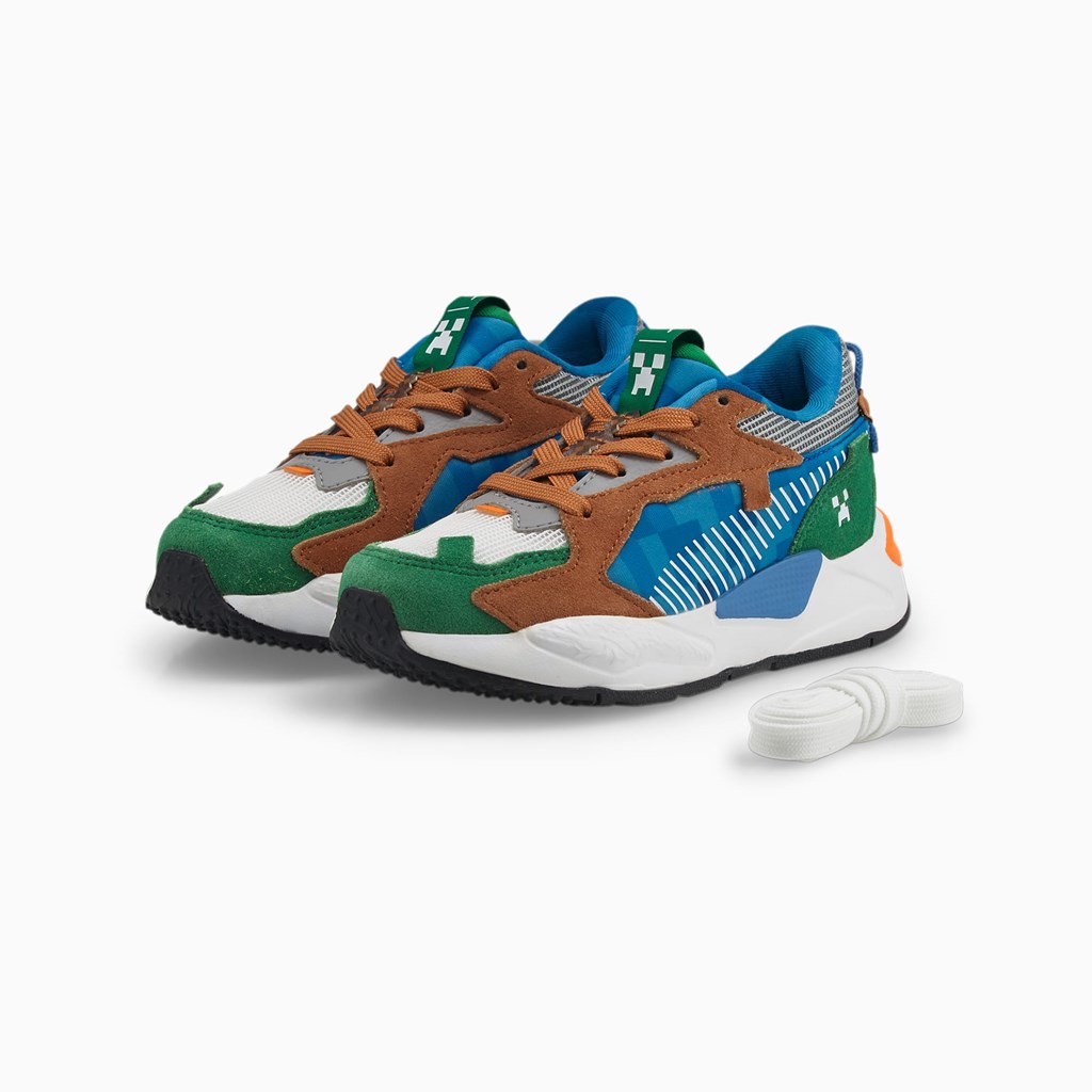 Puma PUMA x MINECRAFT RS-Z Little Sneakers Pige Grøn | UD3891562