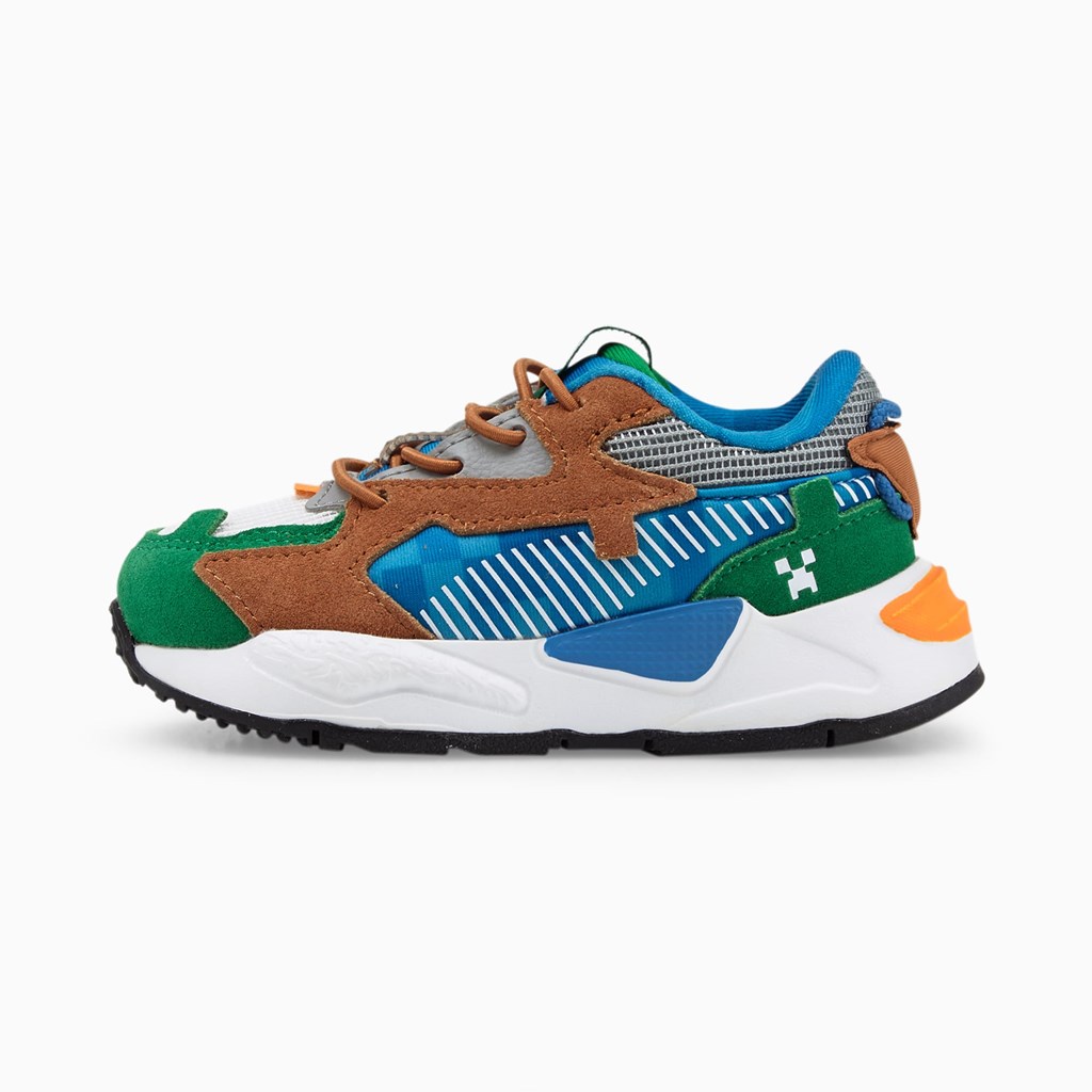 Puma PUMA x MINECRAFT RS-Z Toddler Sneakers Drenge Grøn | 489716QFI