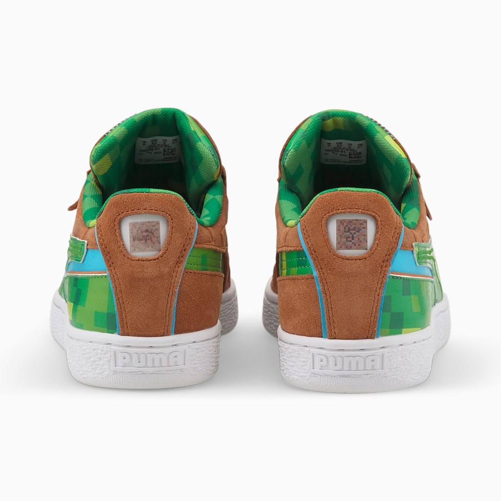 Puma PUMA x MINECRAFT Suede Sneakers Herre Brune Grøn | EW6925487