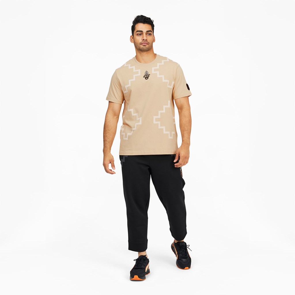 Puma PUMA x PRONOUNCE Elevated Tee Løbe T-shirt Herre Pebble | 206184RSH