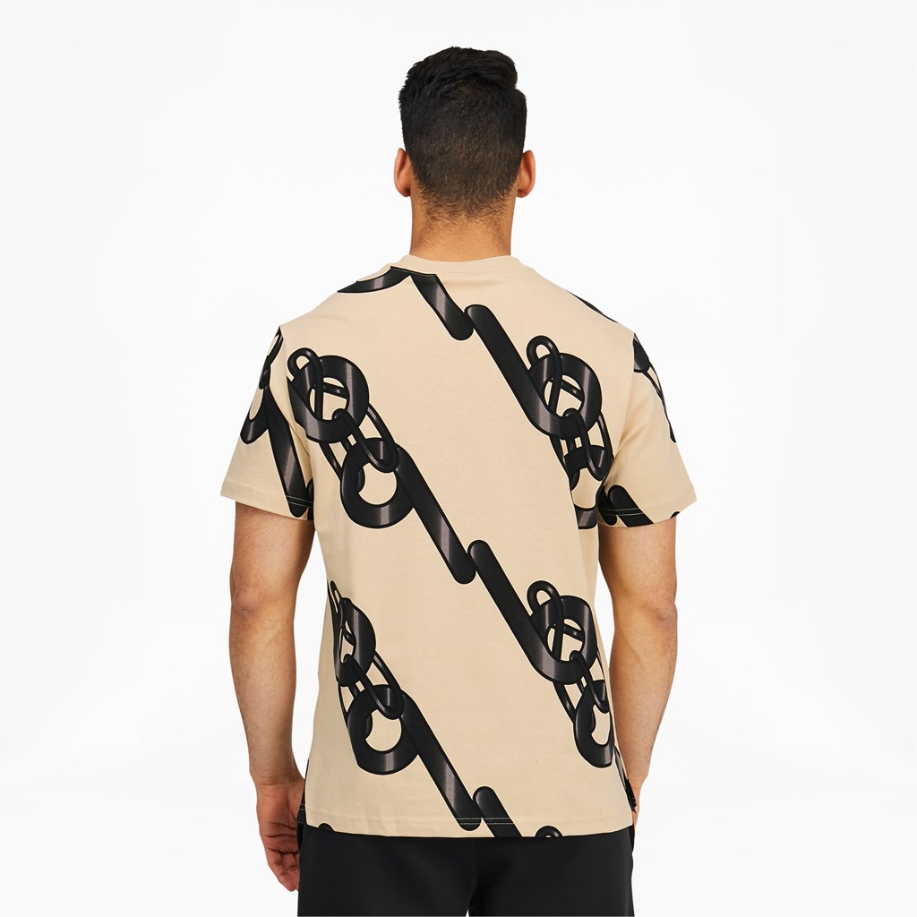 Puma PUMA x PRONOUNCE Graphic Løbe T-shirt Herre Pebble | 875264YVZ