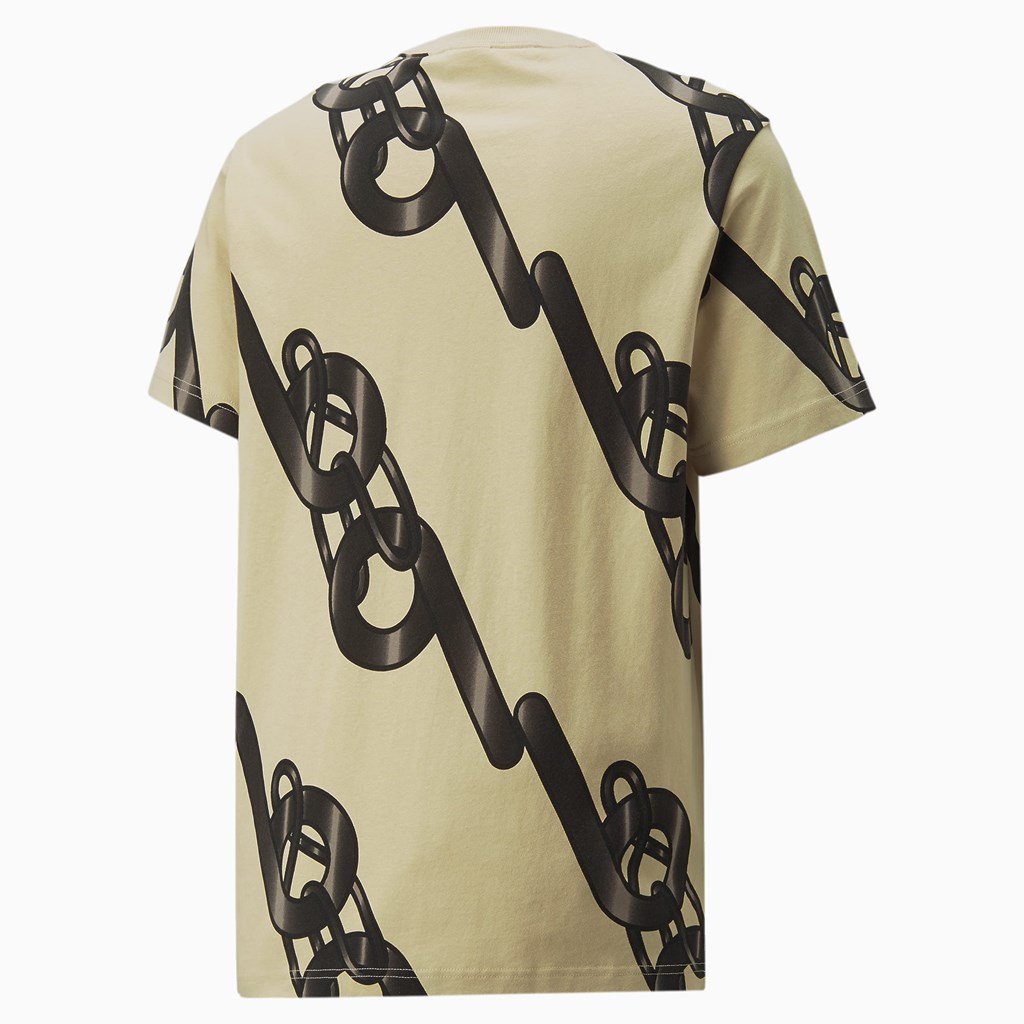 Puma PUMA x PRONOUNCE Graphic Løbe T-shirt Herre Pebble | 875264YVZ