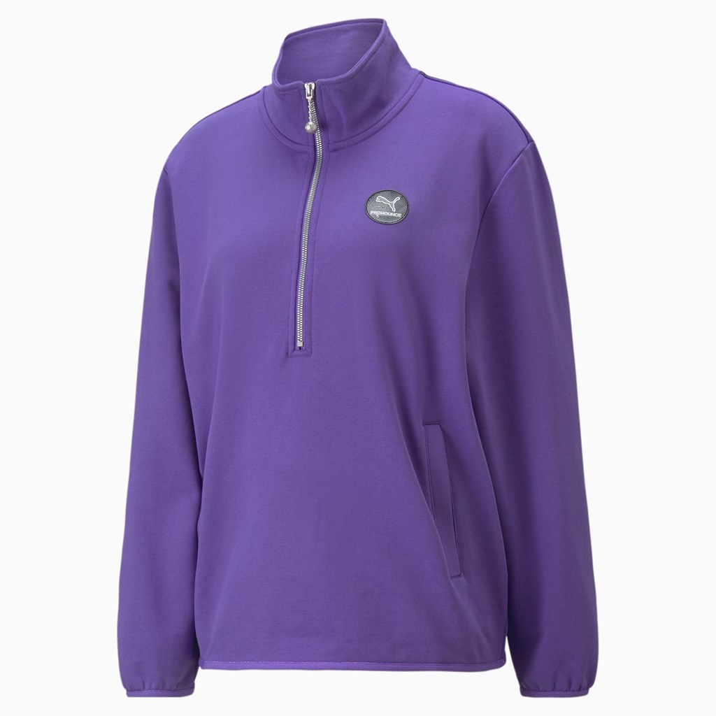 Puma PUMA x PRONOUNCE Half-Zip Sweatshirt Dame Ultra Violet | BY5127640