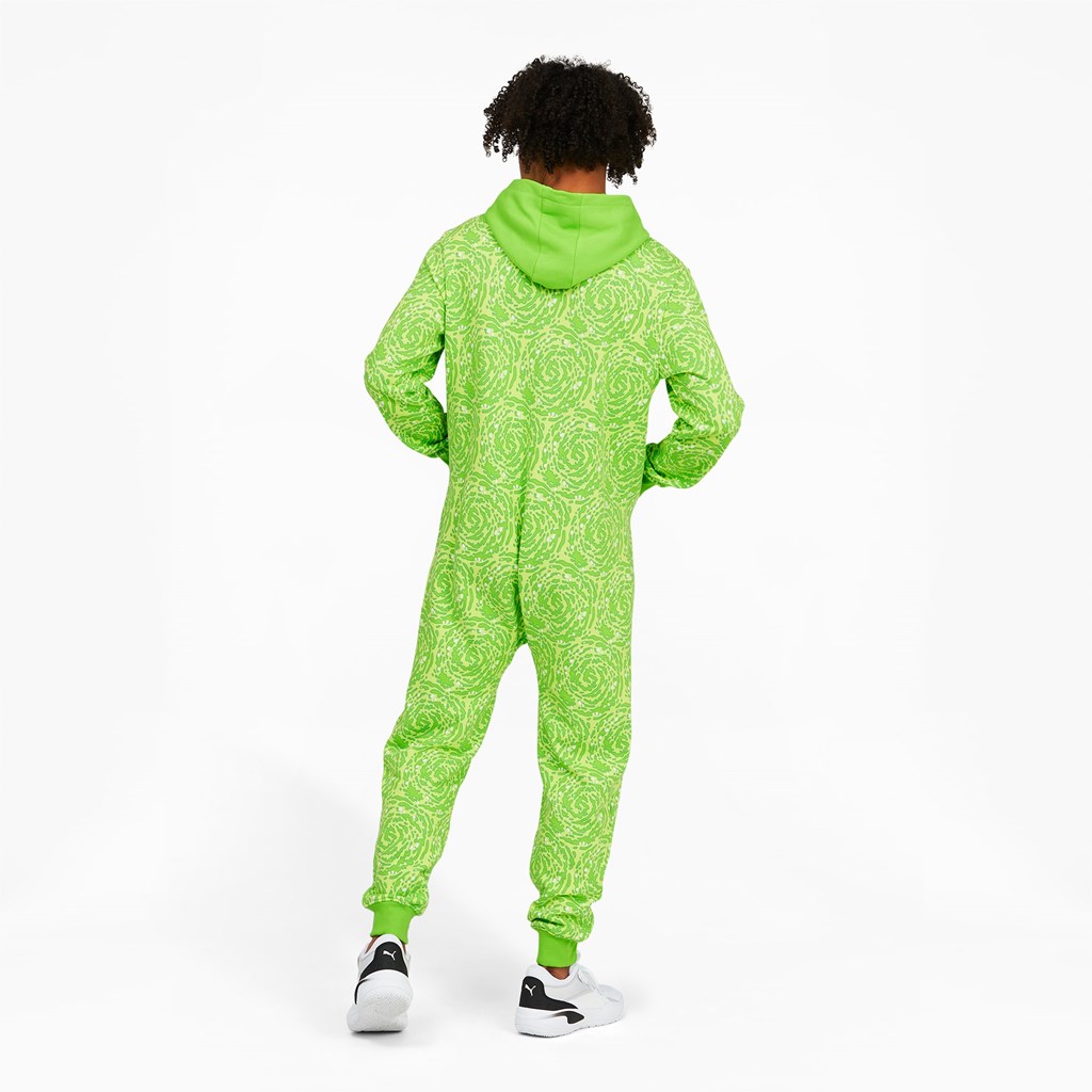 Puma PUMA x RICK AND MORTY Slime Basketball Onesie Herre Grøn | 091237HOQ