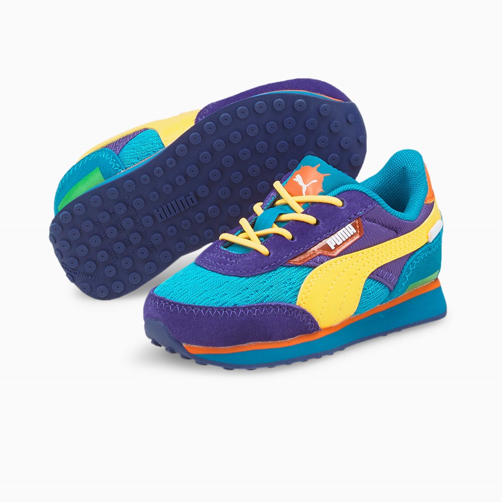 Puma PUMA x RUGRATS Future Rider Toddler Sneakers Drenge Gul | 467059JEI