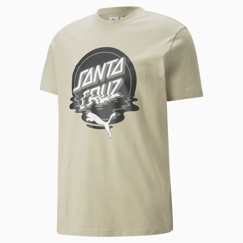 Puma PUMA x SANTA CRUZ Løbe T-shirt Herre Grøn | 325610UDH