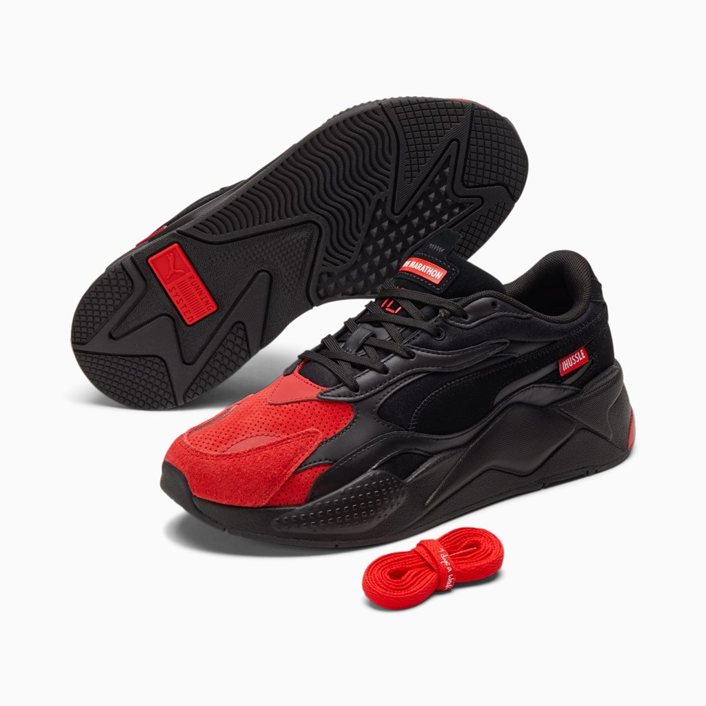 Puma PUMA x TMC Marathon Mixtape Anniversary RS-X³ Sneakers Herre Sort Rød | YV3860125