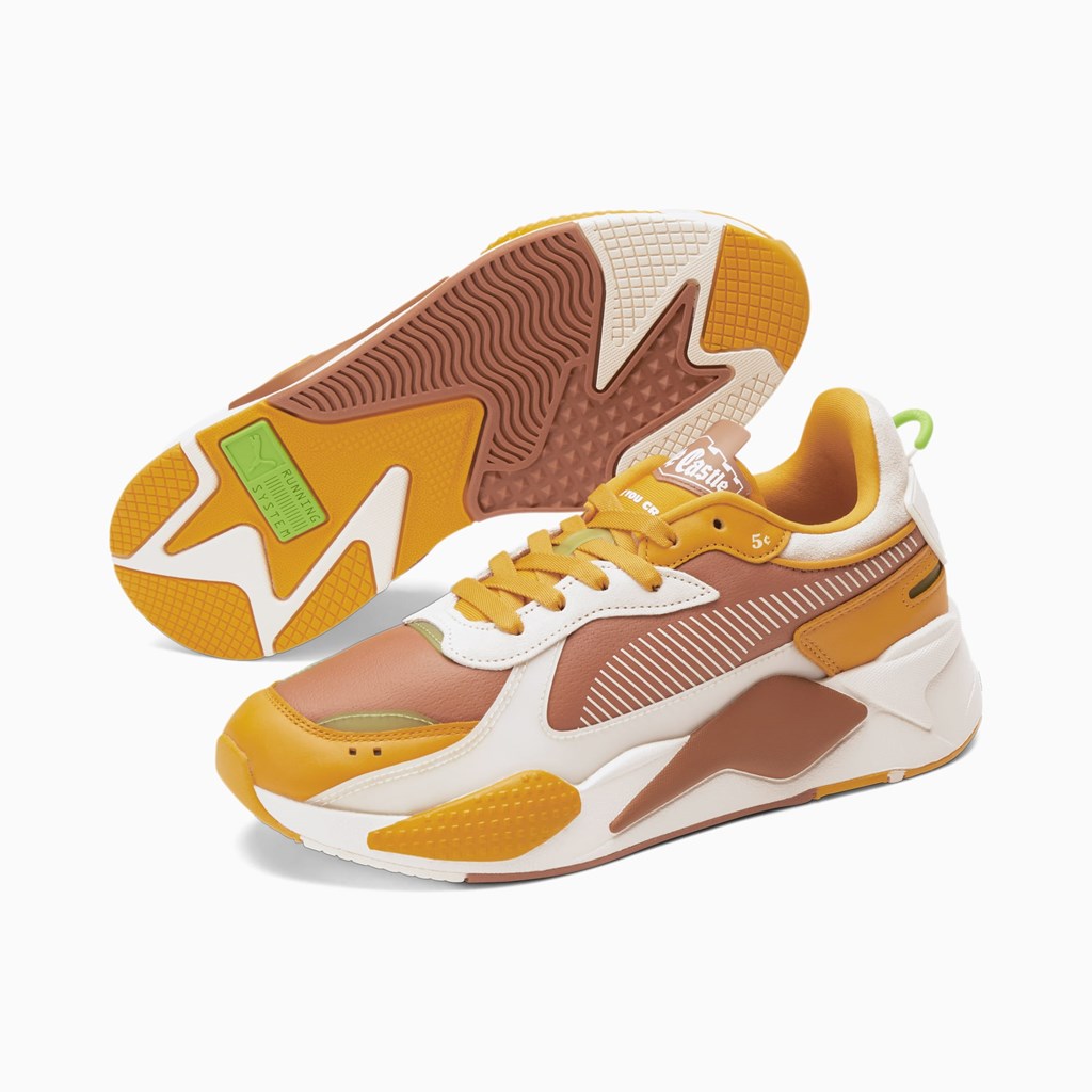 Puma PUMA x WHITE CASTLE RS-X Sneakers Herre Mocha Bisque / Sunflower | YN9461357