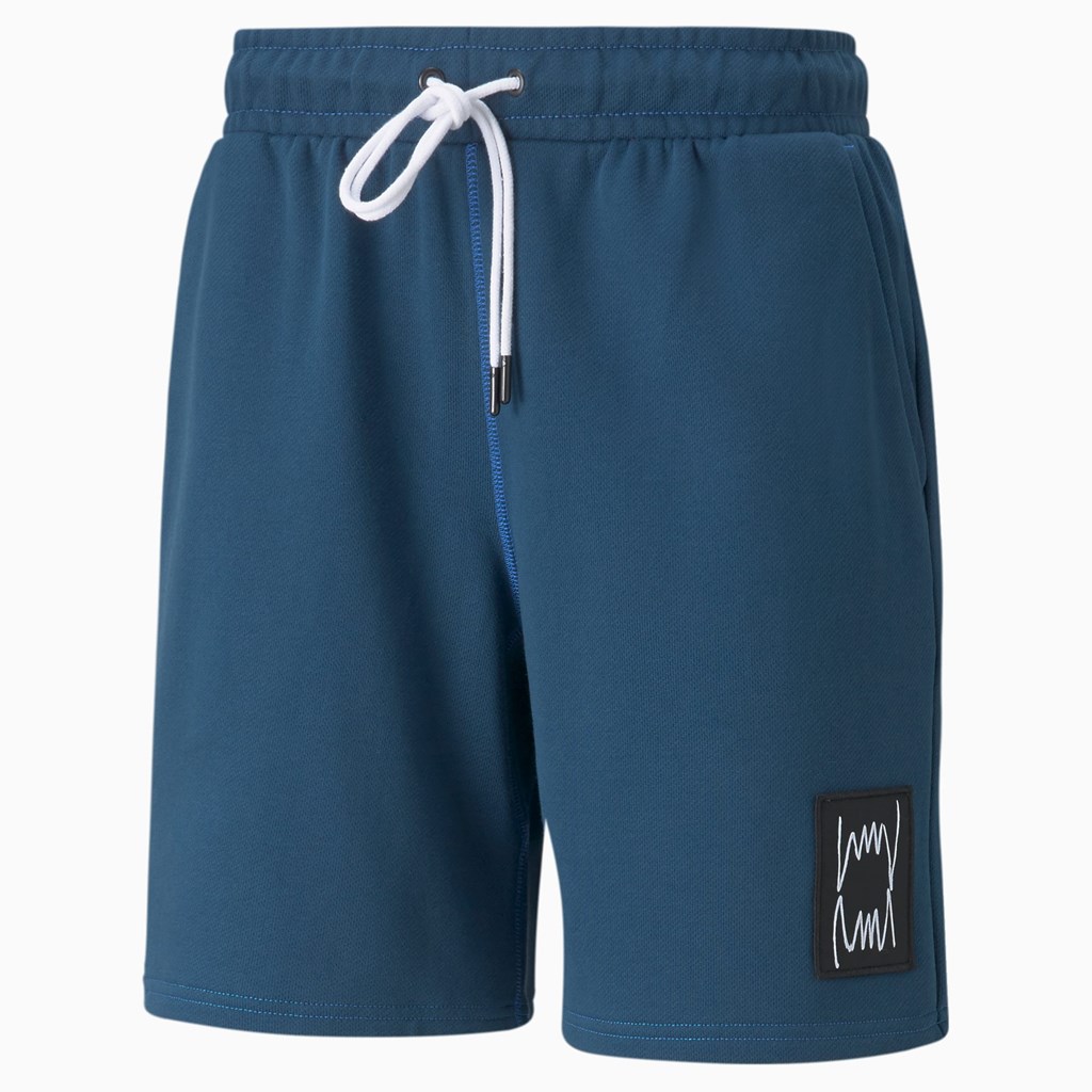 Puma Pivot Basketball Shorts Herre Blå | 785192SUX