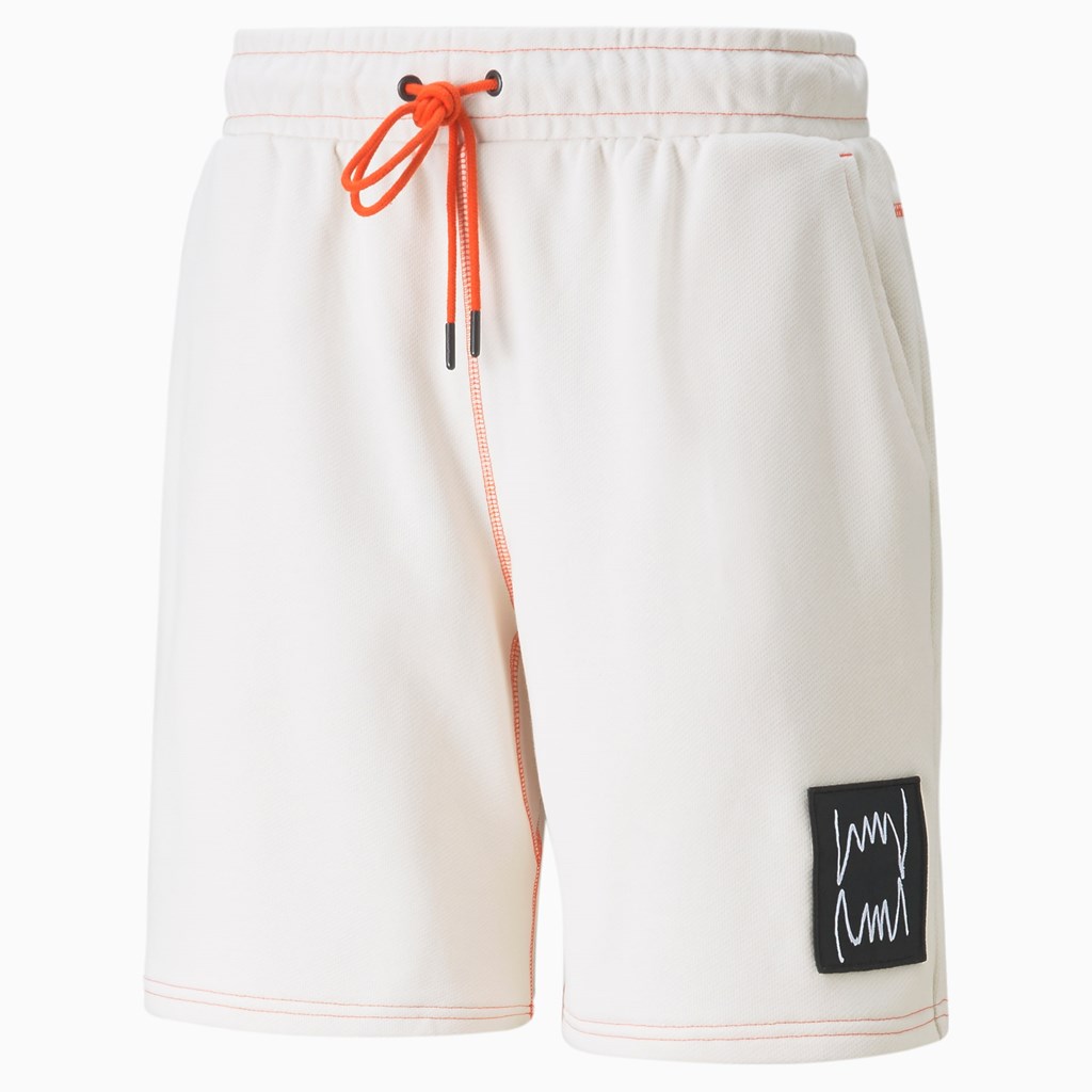 Puma Pivot Basketball Shorts Herre Hvide | 587604NXC