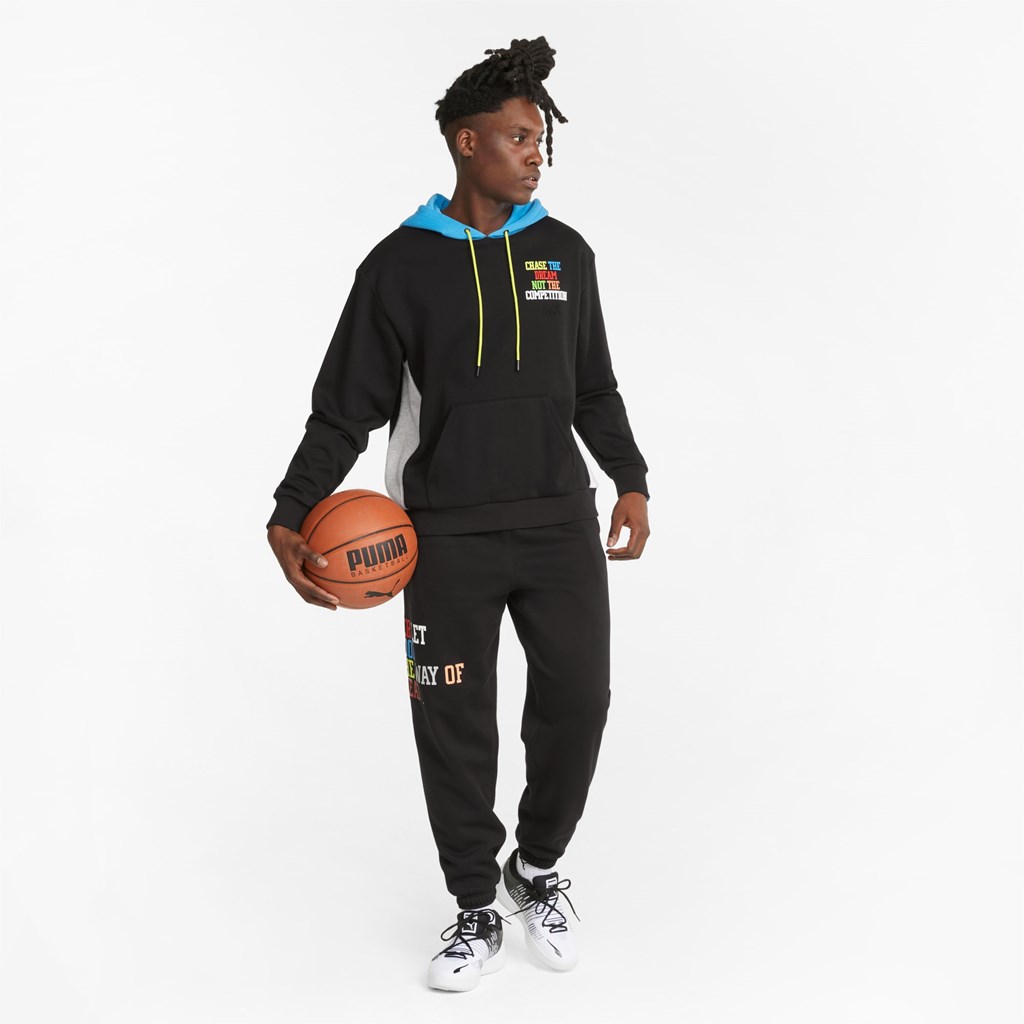 Puma Playbook Basketball Pullover Herre Sort | 520467WNP