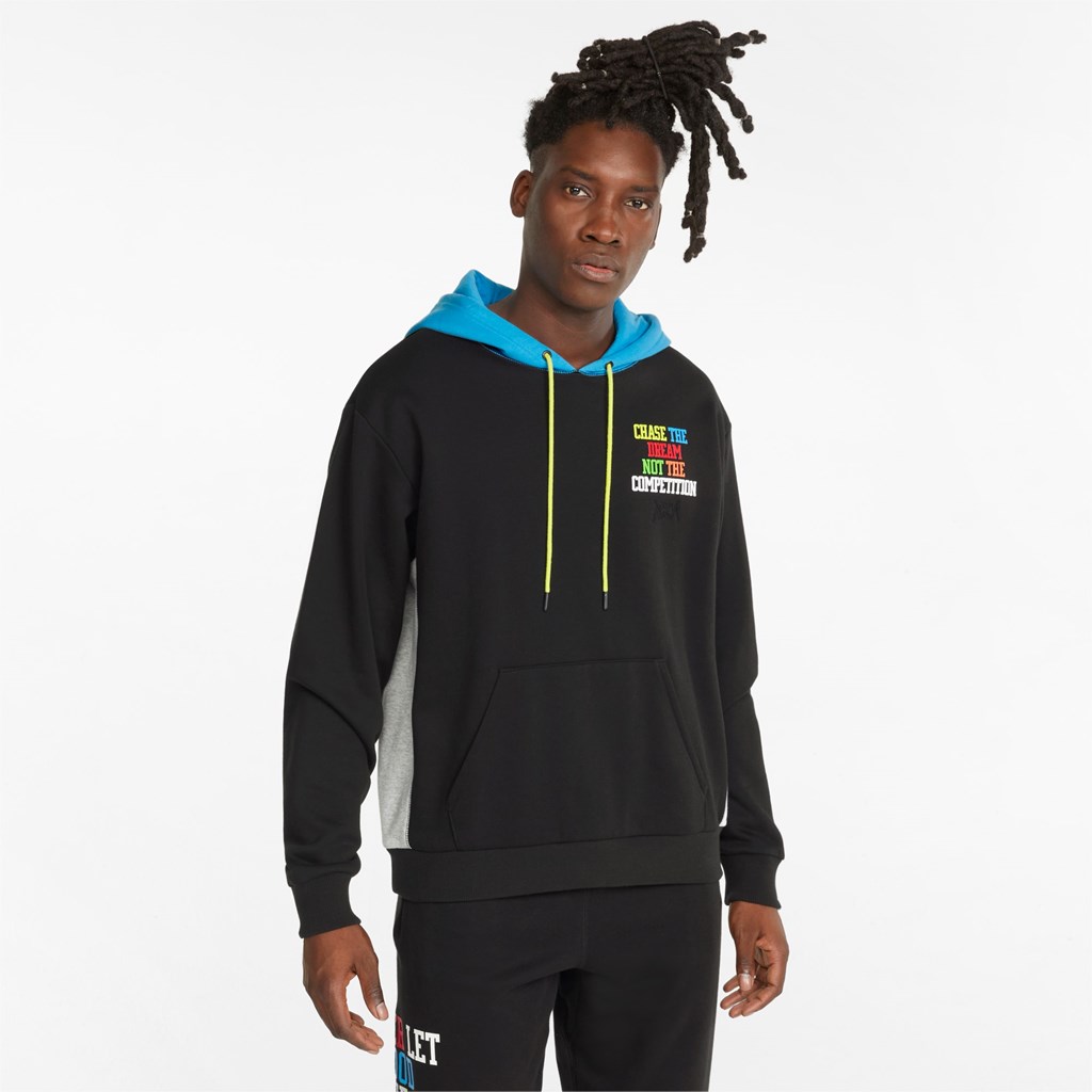 Puma Playbook Basketball Pullover Herre Sort | 520467WNP