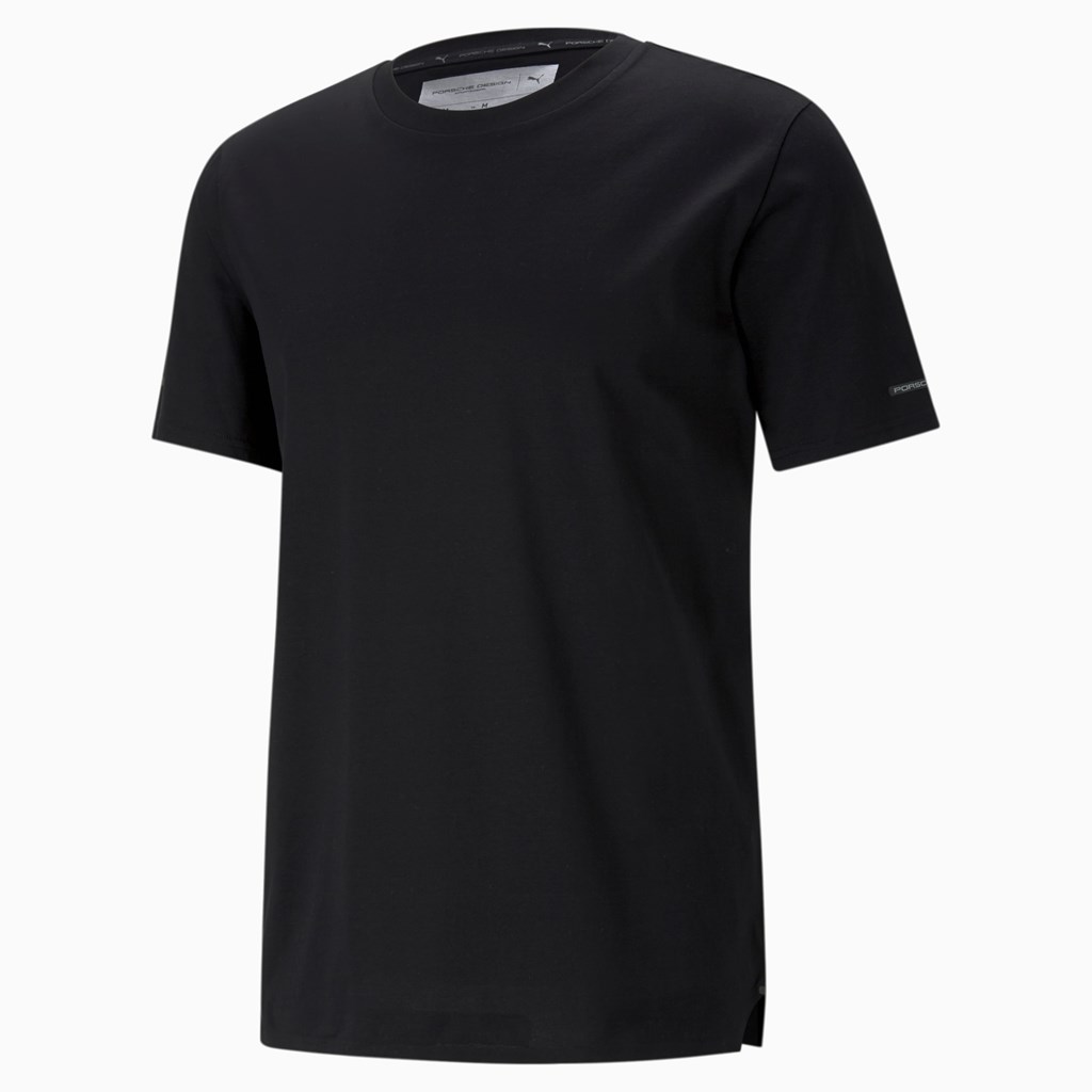 Puma Porsche Design Essential Løbe T-shirt Herre Sort | 284107VDS