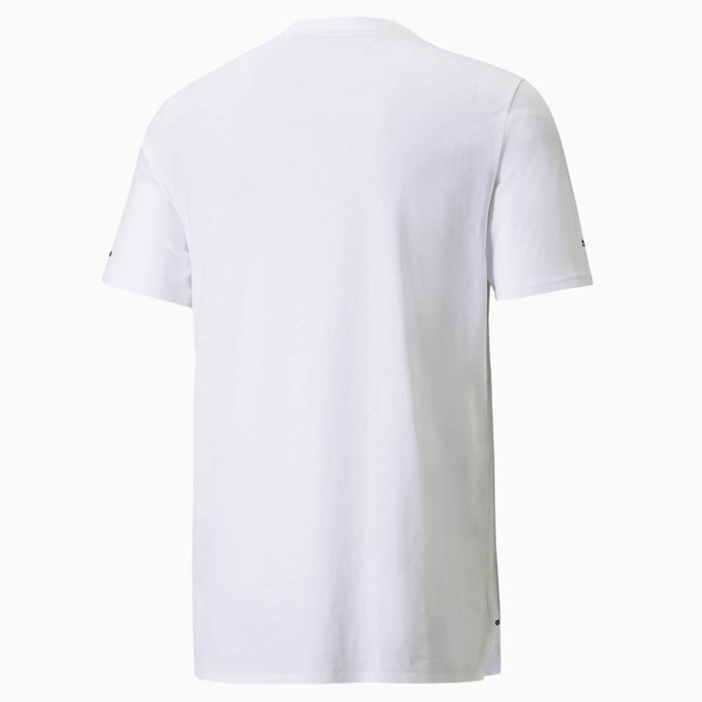 Puma Porsche Design Graphic Løbe T-shirt Herre Hvide | 125308IBP