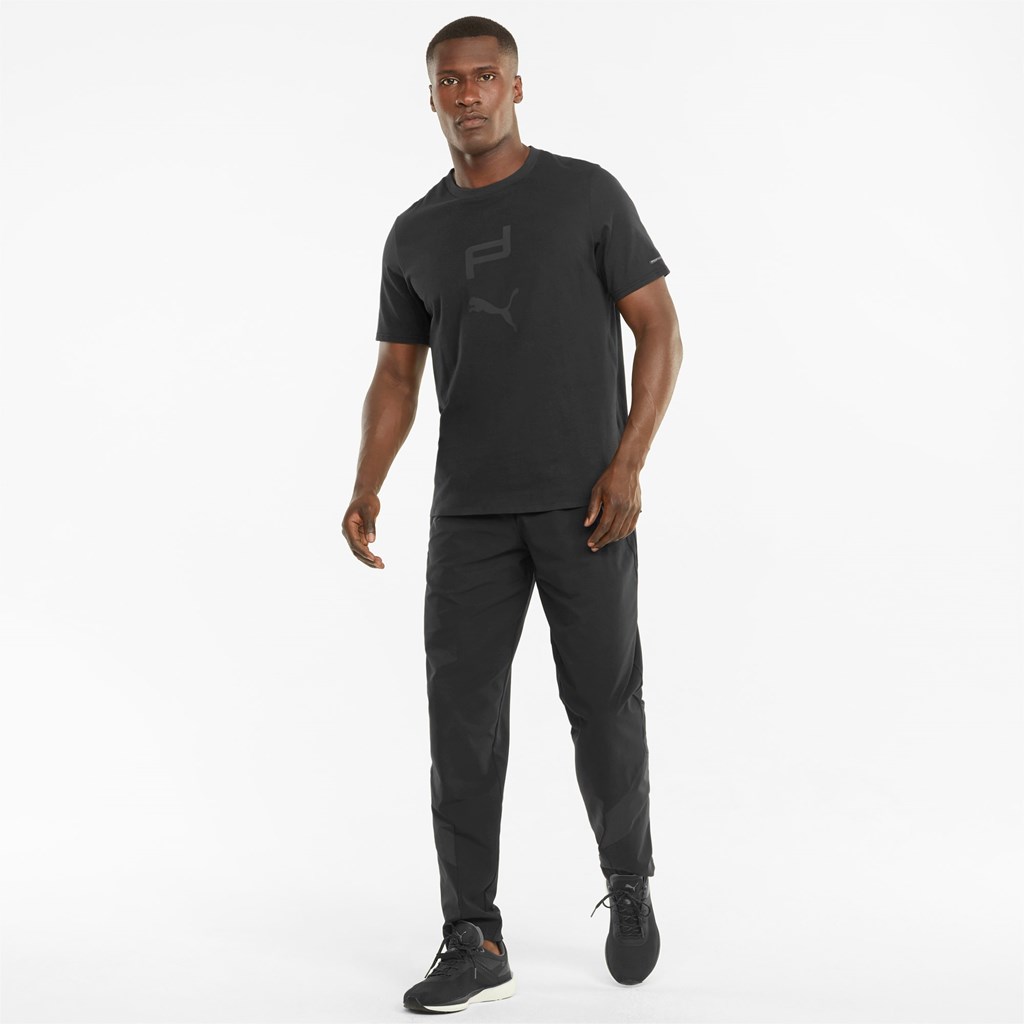 Puma Porsche Design Graphic Løbe T-shirt Herre Sort | 498206SQO