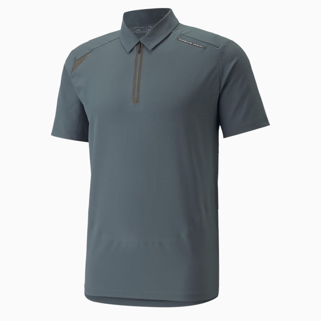 Puma Porsche Design MCS Active Polo Shirt Herre Mørke | 187049KAL