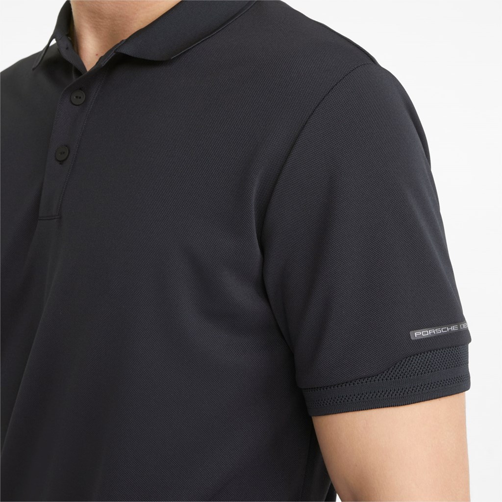 Puma Porsche Design Polo Shirt Herre Sort | 345701WLK