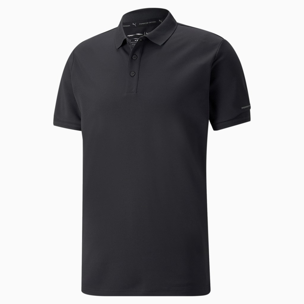 Puma Porsche Design Polo Shirt Herre Sort | 345701WLK