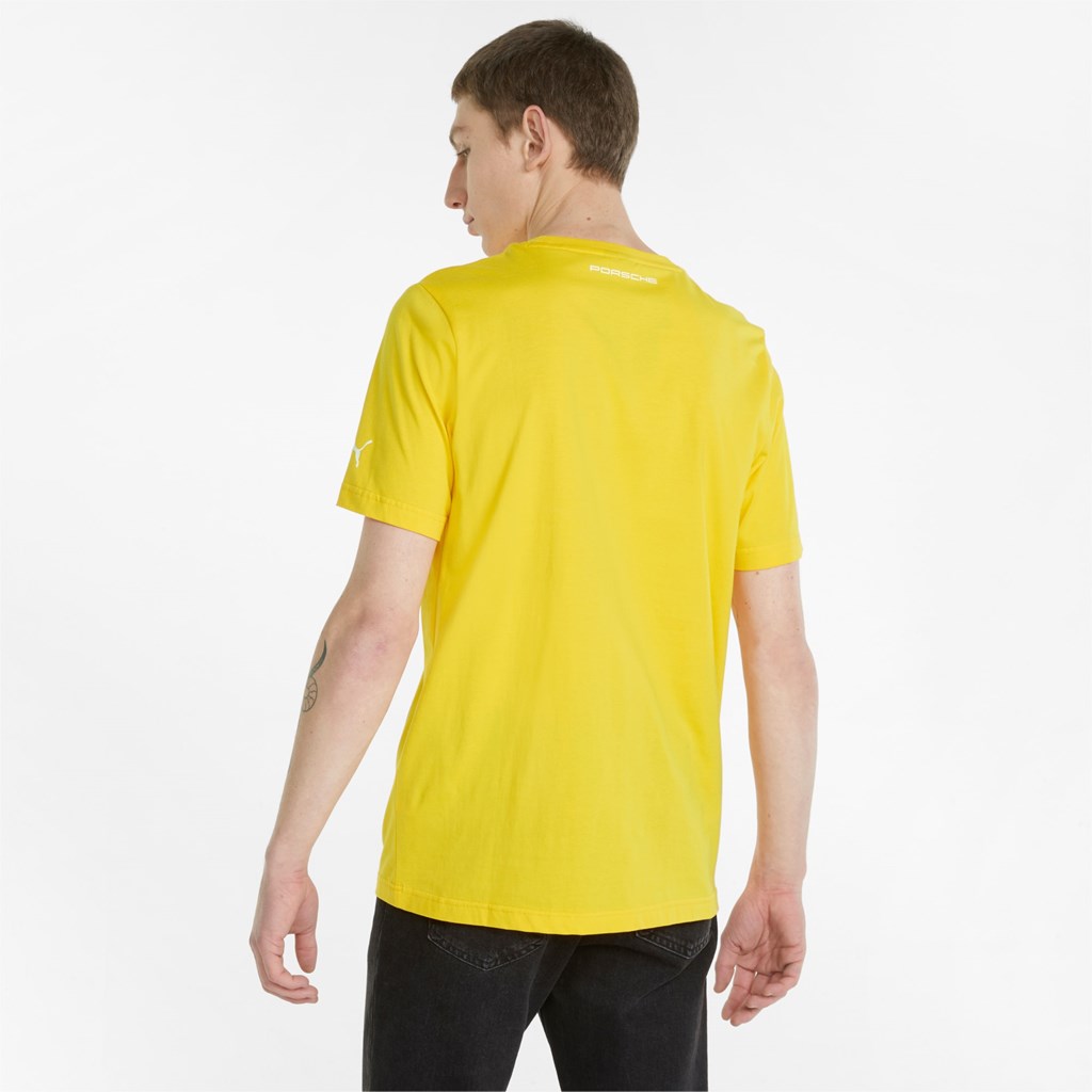 Puma Porsche Legacy Graphic Løbe T-shirt Herre Citron | 321465JZC