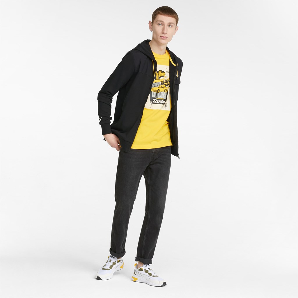 Puma Porsche Legacy Hætte Sweat Jakke Herre Sort | 260153EJL