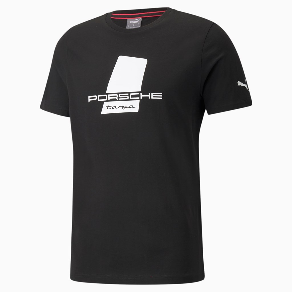 Puma Porsche Legacy Logo Løbe T-shirt Herre Sort | 172509MNB