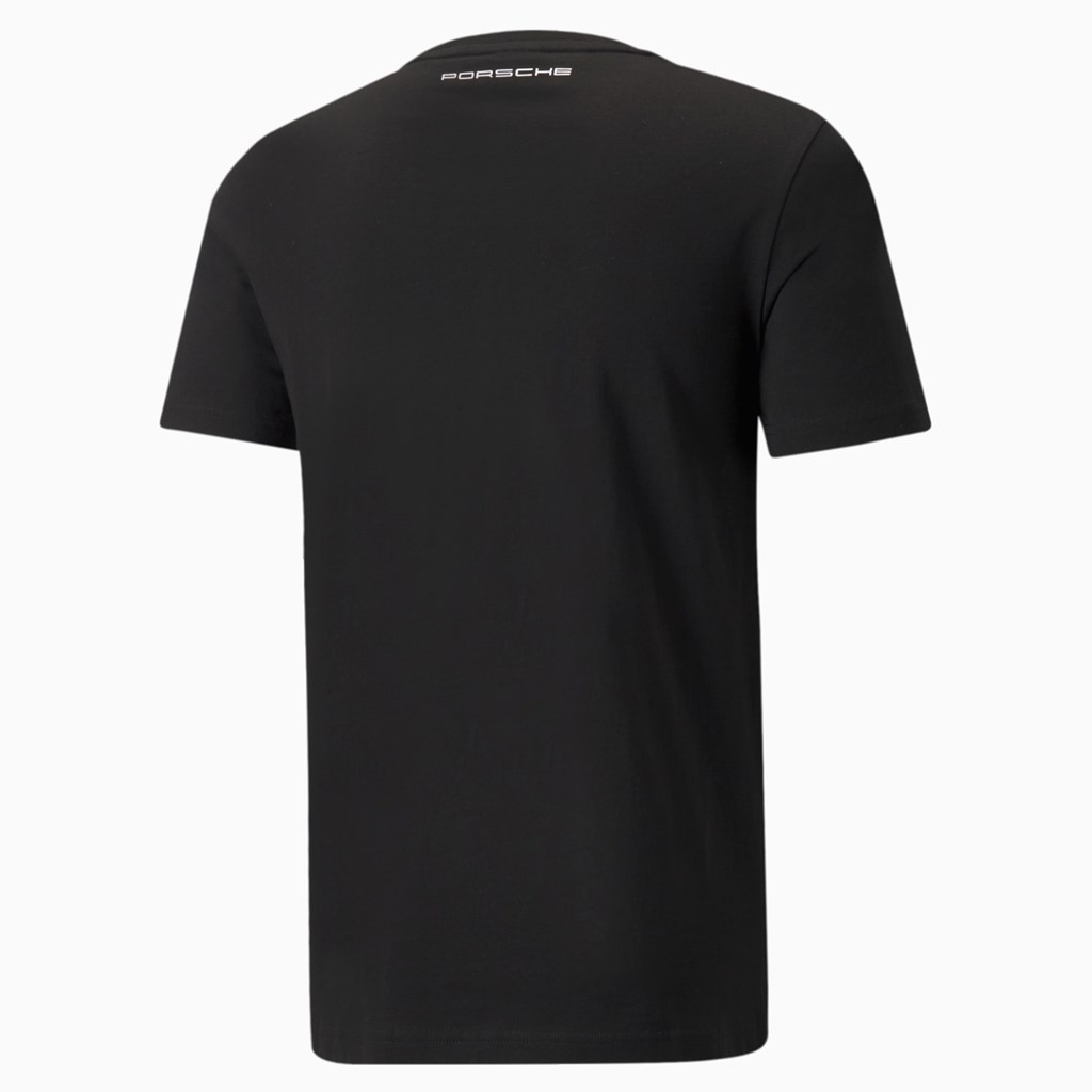 Puma Porsche Legacy Logo Løbe T-shirt Herre Sort | 172509MNB