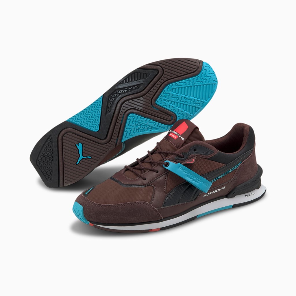 Puma Porsche Legacy Low Racer Racing Sko Herre Sort Hvide | 013587NAC