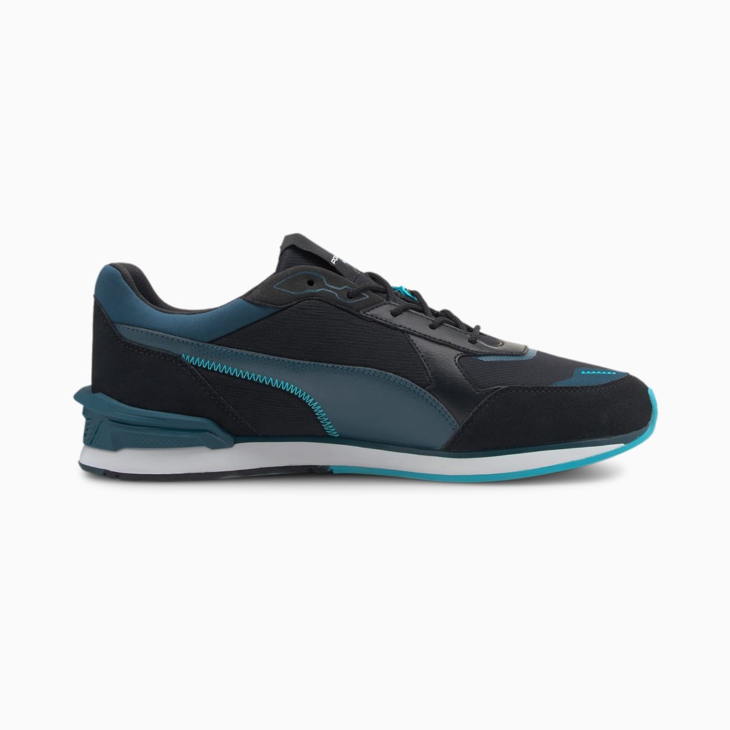 Puma Porsche Legacy Low Racer Racing Sko Herre Sort Blå Hvide | 769342ZVM