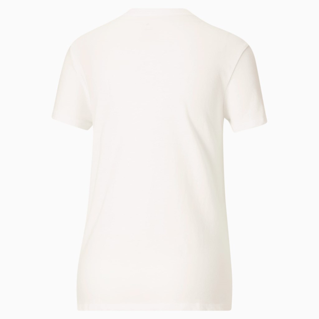 Puma Power Pink Løbe T-shirt Dame Hvide | 052649LVU