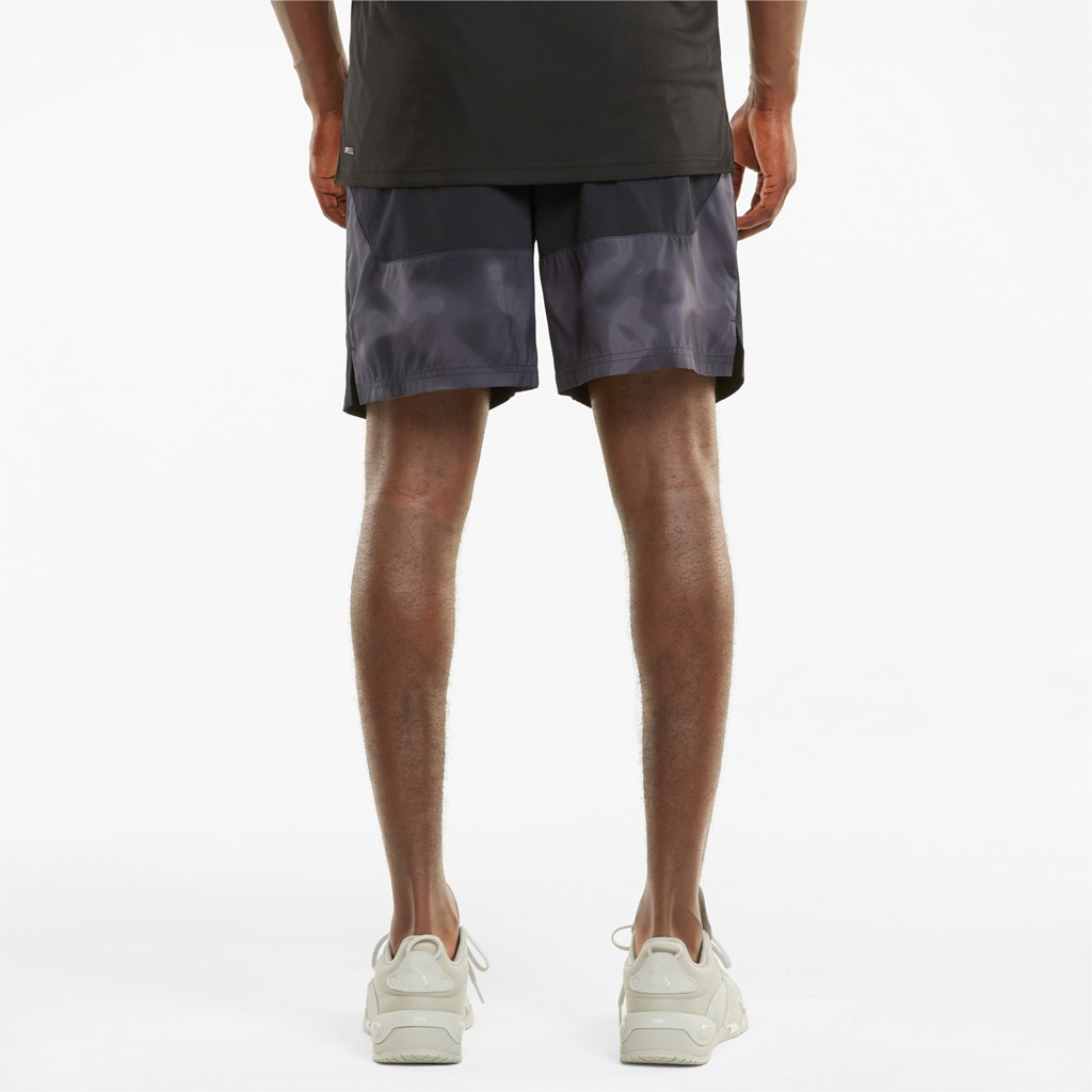 Puma Printed 8" Woven Trænings Shorts Herre Sort Sort | 963287FAZ