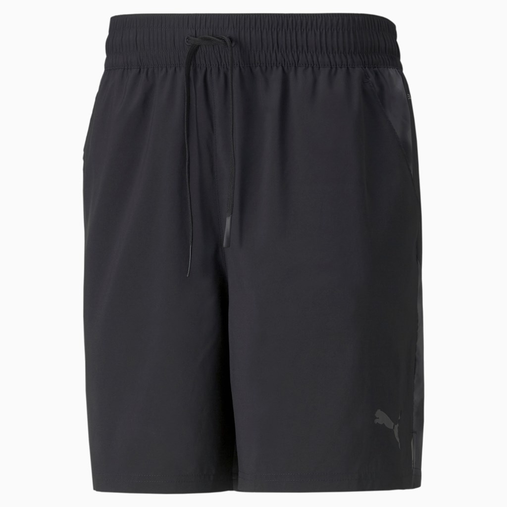 Puma Printed 8" Woven Trænings Shorts Herre Sort Sort | 963287FAZ